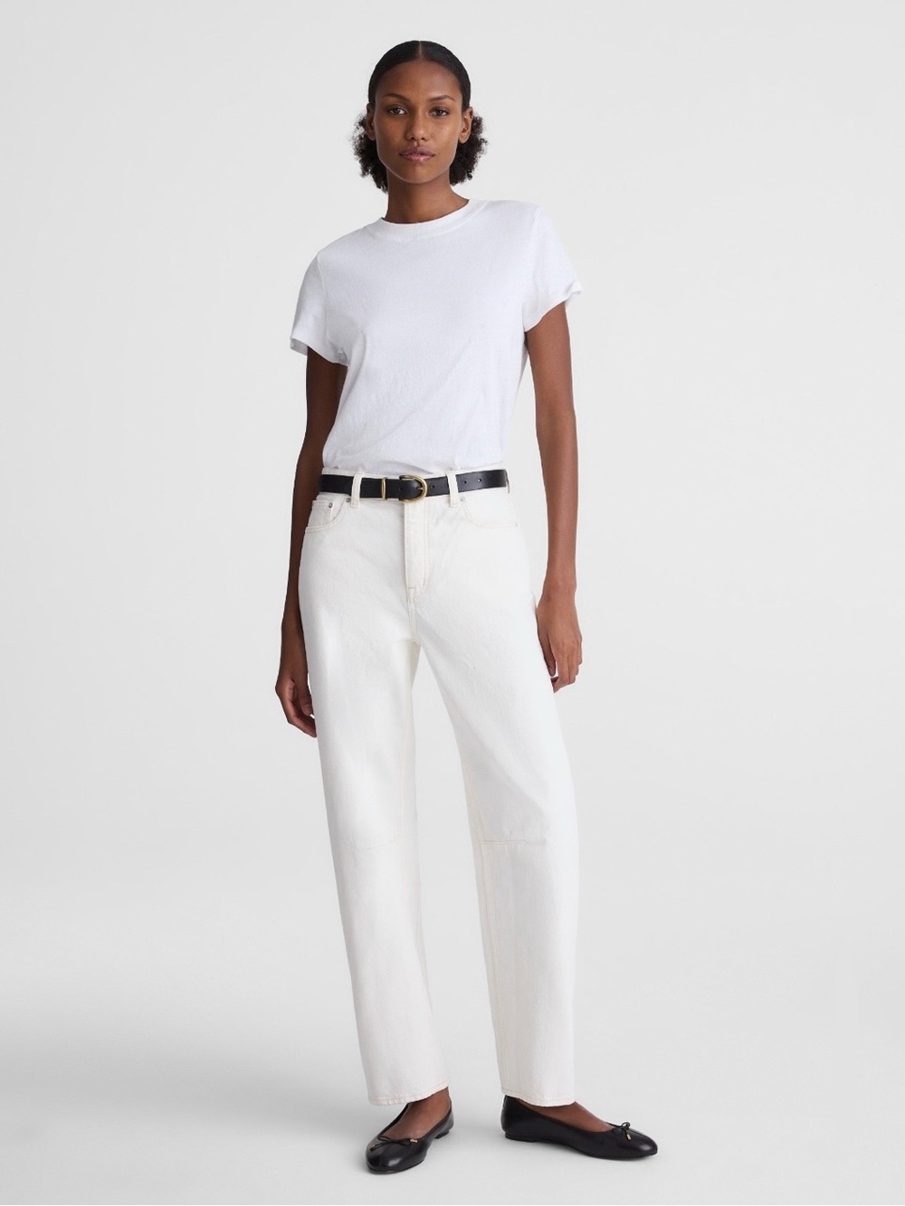 Madewell The Darted Barrel-Leg Jean in Vintage Canvas Size 26